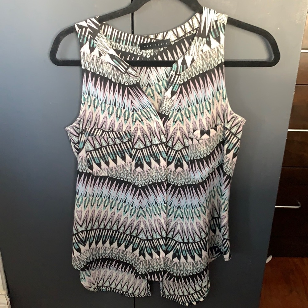 Sanctuary Patterned Blouse Size Small - image 1